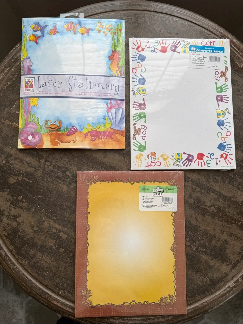 Lot of 10 Packages Themed Stationary Collection 8.5 x 11 inch